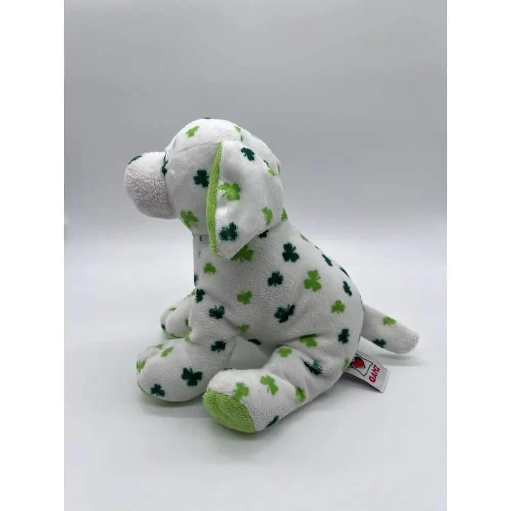 Ganz Webkinz Clover Puppy HM447 Plush Shamrock Dog St. Patrick's Day No Code